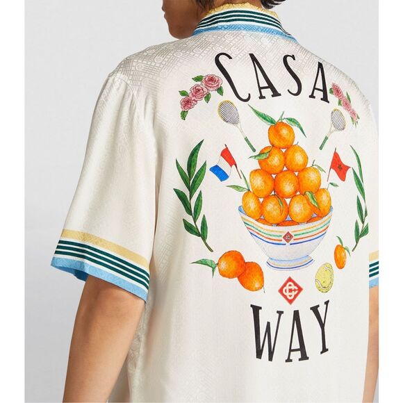 CASABLANCA Silk Short-Sleeve Shirt - Picture 5 of 11